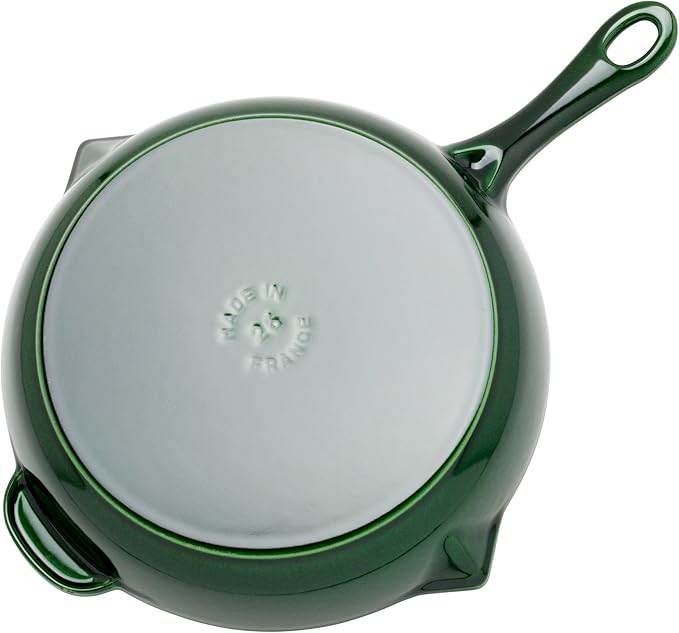 Staub Cast Iron 10-inch Fry Pan - Basil, Made in France