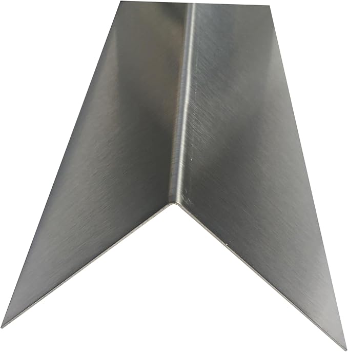 Brushed 304 Stainless Steel Corner Guards, 48" Wall Protectors, 20ga & 16ga, Available in 1/2" to 4", Multi-Pack Options (1, 2, 5, or 10) (10, 3 x 3, 20ga, No Hug Edges)