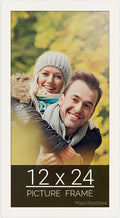 wallsthatspeak 12x24 white Picture Frame for Puzzles Posters Photos or Artwork