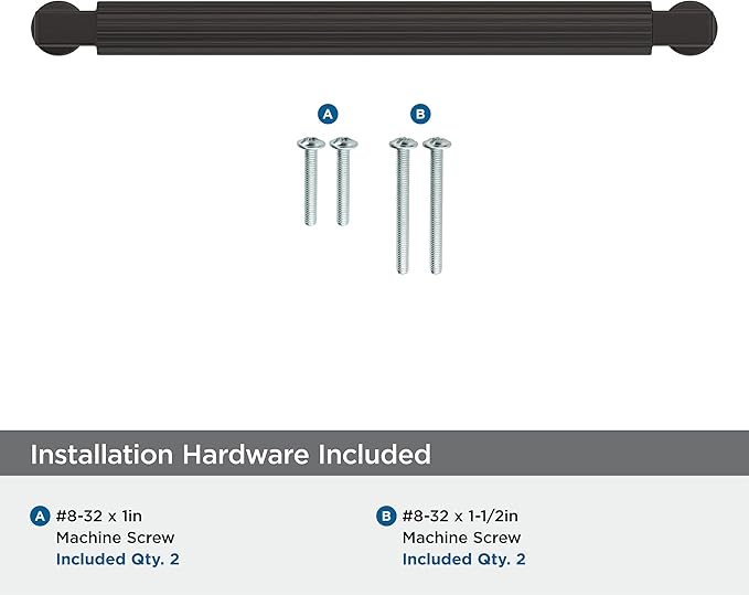 Amerock Ballard 6-5/16 inch (160mm) Center-to-Center Oil-Rubbed Bronze Cabinet Pull, BP37645ORB