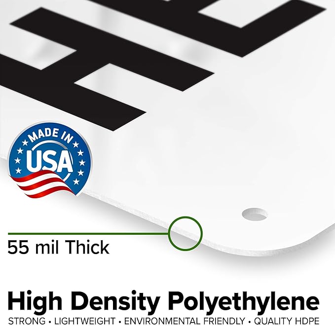 Custom Notice Sign, OSHA Sign, 7x10 Inches, 55 mil thick HDPE (high density polyethylene), Made in USA by My Sign Center