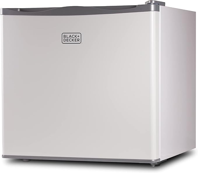 BLACK+DECKER 1.2 Cu. Ft. Compact Upright Freezer, Mini Deep Freeze with Full-Width Wire Shelf