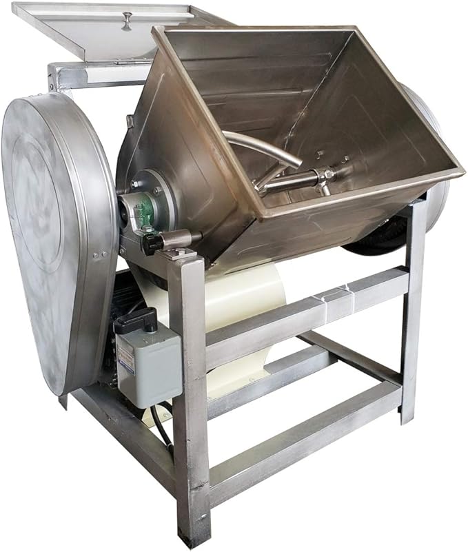 TECHTONGDA 110V Commercial Dough Mixer Machine 25KG Kneading Capacity Flour Mixer 2200W Pizza Dough Mixer with 304 Stainless Steel Bucket and Twisted Mixer for Professional Kitchen Equipment