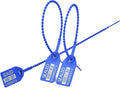 500 Blue Plastic Barcode Seals, Numberd Plastic Tamper Seals Security Tags, Pull-Tite Safety Zip Ties, Tamper Proof Tags Plasic Locks for Fire Extinguishers