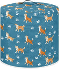 Pressure Cooker Cover for Women,Orange Cat Insulated Rice Cooker Cover with Easy to Clean Lining Waterproof Dust Cover with Pockets for Instant Pot 3 Quart Appliance Cover