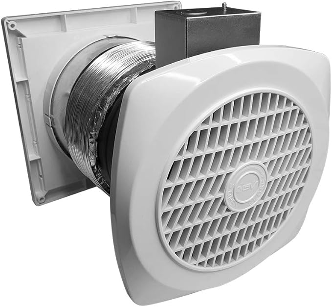 BV Ventilation Exhaust Fan for Home, Through-The-Wall Utility Fan, 70 CFM, 4.0 Sones, 6 inch