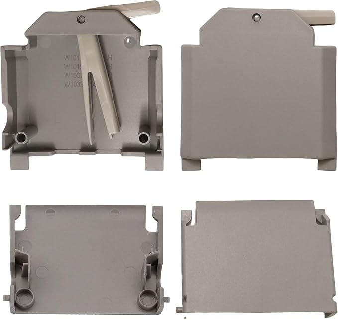 10Pcs WPW10546503 Dishwasher Upper Rack Parts and Dishwasher Adjuster Housing, Replacement for Kenmore 221.4715N710 221.4792N512, Replaces W10320664 W10320665