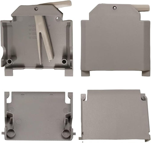 10Pcs WPW10546503 Dishwasher Upper Rack Parts and Dishwasher Adjuster Housing, Replacement for Kenmore 221.4715N710 221.4792N512, Replaces W10320664 W10320665
