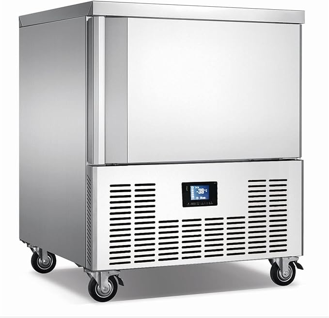 Kolice Commercial 5 Trays Blast Chiller, Chest Freezer, Batch Freezer for Restaurant, Hotel, School, Bakery, Canteen to Freeze Dough,Pastry, Hard Ice Cream, Chicken, Fish & Dessert, 40F"