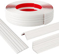 Wall Corner Protector & Edge Guard，Peel and Stick Wall Trim Moulding Inside & Outside Corner Molding Trim Caulk Strip, Self Adhesive Trim for Wall Edge,Ceiling,Countertop, 2.36” W x40’ L, White