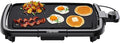 Chefman Electric Griddle with Removable Temperature Control, Immersible Flat Top Grill, Burger, Eggs, Pancake Griddle, Nonstick Easy Clean Cooking Surface, Slide Out Drip Tray, 10 x 16 Inch