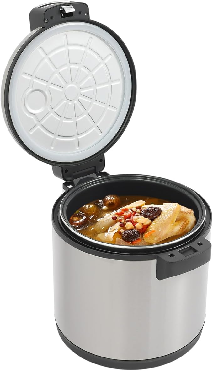 Commercial Rice Warmer,Electric Non-Stick Food & Rice Warmer,Constant Temperature Soup Warmers for Restaurant Party Family,NOT Cooker