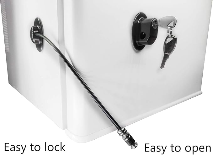 Refrigerator Door Lock, File Drawer Lock, Freezer Door Lock and Child Safety Cabinet Lock by REZIPO Black (6)