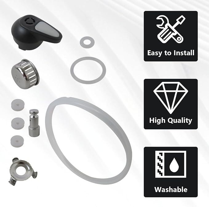 Replacement Parts Set, Pressure Cooker Accessories, for Instant Pot Lux 5, 6 Quart Qt IP-LUX50 IP-LUX60, Set or 10 by YTXXDEUS