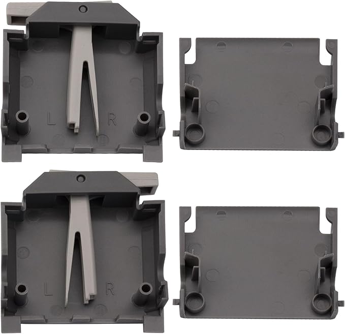 W10195372 W10195373 Dishwasher Dishrack Adjuster Housing, For WDT750SAHZ0 WDT730PAHZ0 Upper Rack Parts For Whirlpool Kenmore Dishwasher Top Rack Parts （2pcs）