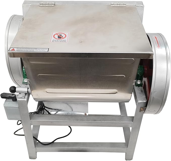 Commercial Dough Mixer Electric Dough Mixing Machine Stainless Steel Pizza Flour Dough Stand Mixer Heavy Duty Flour Blender Kneading Machine 50QT/25KG Kneading Capacity