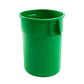PRO&Family Commercial Round Trash Can, Ingredient Bin, Heavy-Duty Plastic, Anti-Static, Kitchen, Office, Outdoor Use (Green, 55 Gallon)