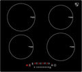K&H 4 Burner Induction Cooktop - 24 Inch Built-In Electric Cermic Stove Top - 17 Heating Levels, 240V, 6000W High-Power Built-in Electric Stove Top - Child Lock, Timer & Touch Control - IN24-6004