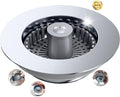 Kitchen Sink Drain Strainer, Sink Strainer, 3 in 1 Kitchen Sink Stopper, Sink Drain Stopper with an Extra Anti-Clog Sink Strainer Basket for Standard 3-1/2" Drain, Brass Material Electroplated Chrome