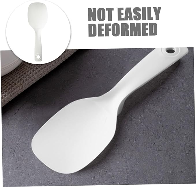 Non-Stick Rice Spoon Rice Paddle Kitchen Cooker Spatula Lightweight Food Grade Plastic Scoop 7.87 Inch