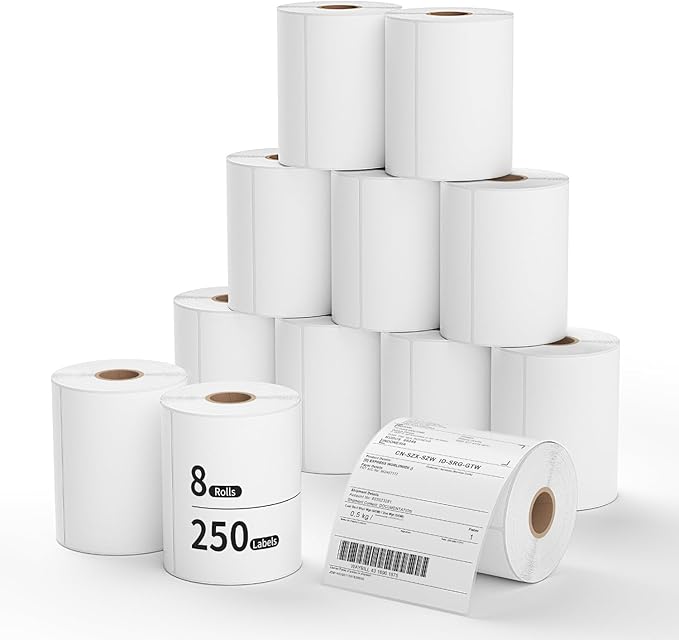 Methdic 4x6 Direct Thermal Shipping Labels for UPS USPS 2000 Labels(8 Rolls)