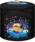 Xoenoiee Cat Starry Cloud Music Notes Pattern Pressure Cooker Cover for 6qt Kitchen Appliance Dust Cover with Pockets for Rice Cooker Air Fryer Slow Cooker
