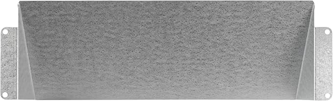 10" x 3" Galvanized Steel Vent Cover - Duct Exhaust/Inlet Rain Deflector - Weatherproof Guard for Open Ventilation Systems - Indoor/Outdoor Vent Hood - Air Vent Grille Protection Roof