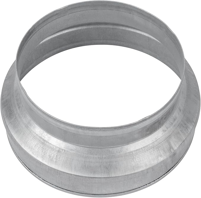 10" to 8" Inch Duct Pipe Adapter - Galvanized Steel HVAC Ducting Reducer for Ventilation - PVC Pipe, Hose Coupler - Heavy Duty Exhaust, Air Conditioner Fittings - Vent Flange Connector