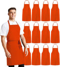 Aprons for Men - 100% Polyester Chef Apron Women with Extra Long Ties - Cooking Aprons for Women & Mens Apron