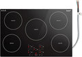 Ranein Induction Cooktop 30 Inch, Build-in 5 Burners Electric Stove Top, 9 Power Settings, Max 9200W, Sensor-Control Induction Hob with Multiple Safety Protections, Compatible with Magnetic Cookers