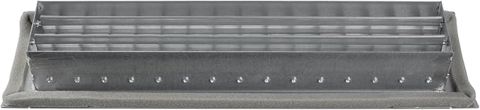 13" x 3" Grille for Round Spiral Duct - Galvanized Steel Register Vent Cover for HVAC Ducting System - 2 Way Adjustable Louver Blades - Air Duct Ventilation Grill Conditioner/Air Exhaust