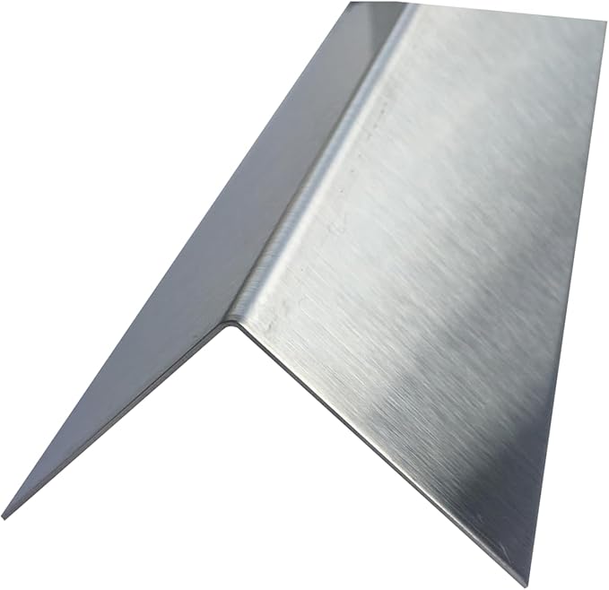 Brushed 304 Stainless Steel Corner Guards, 48" Wall Protectors, 20ga & 16ga, Available in 1/2" to 4", Multi-Pack Options (1, 2, 5, or 10) (10, 2 1/2 x 2 1/2, 20ga, No Hug Edges)