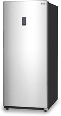 BLACK+DECKER 17 Cu. Ft. Convertible Freezer Refrigerator, Upright Freezer with Glass Shelves, ENERGY STAR rated, Frost Free, BUC1700XS, Stainless Look