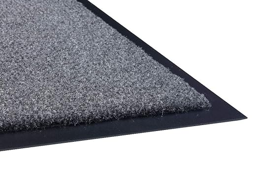 Guardian - 74030535 Silver Series Indoor Walk-Off Floor Mat, Vinyl/Polypropylene, 3'x5', Black