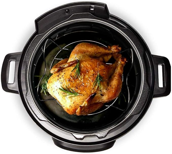 Steamer Rack Trivet with Handles Compatible with Instant Pot Accessories 6 Qt 8 Quart, Pressure Cooker Trivet Wire Steam Rack, Great for Lifting out Whatever Delicious Meats & Veggies You Cook