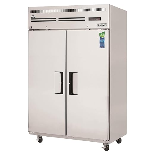 ESF2 49-5/8' Reach-in Commercial Freezer with Double Solid Doors, Two Sections, 115v, 49 Cubic Feet, NSF