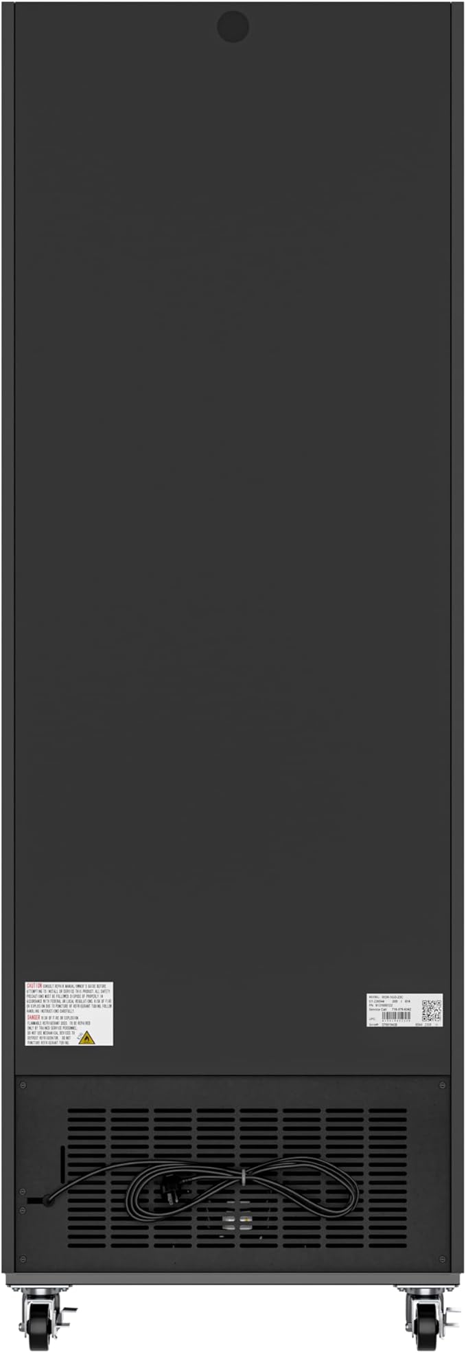 KoolMore MDR-1GD-23C Commercial Glass 1 Door Display Refrigerator Merchandiser - Upright Beverage Cooler with LED Lighting - 23 Cu. Ft., Black