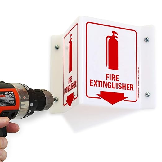 SmartSign "Fire Extinguisher" Projecting Sign | 5" x 6" Acrylic