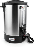ALPHA LIVING 100 Cups Electric Coffee Urn – Stainless Steel Large Capacity Electric Kettle Percolator Coffee Pot – Ideal Hot Beverage Dispenser for Catering, Hotels, Restaurants –Leak-Proof Tap