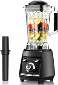 Blenders for kitchen, 1800W Smoothie Blender, Professional High Speed Countertop Blender with Stainless Steel Blades, 68-oz. Pitcher Ice Crushing & Frozen Fruit, BPA Free, Black