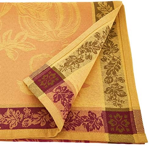 SARO LIFESTYLE Thanksgiving Jacquard Table Runner – Fall Harvest Design, Multicolor, 16"x60"