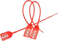 500 Red Plastic Barcode Seals, Numberd Plastic Tamper Seals Security Tags, Pull-Tite Safety Zip Ties, Tamper Proof Tags Plasic Locks for Fire Extinguishers