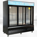 Commercial Refrigerator Glass 3-door Sliding Door NSF Merchandiser 78"Width X32"DX81"H Beverage Drink Cooler,Flower/Floral Refrigerator, ETL,NSF, Upright, Capacity 69 cuft,110V CSM-68RS