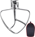 Stainless Steel Flat Beater for KitchenAid 4.5-5 Quart Tilt-Head Stand Mixers, Paddle Attachment for KitchenAid Mixer Accessory, Dishwasher Safe, and Mixer Sliding Mat