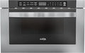 KoolMore 24 Inch Stainless-Steel Microwave Drawer with 1.2 cu. ft. Capacity, 1000W Power with 10 Custom Cooking Levels, Memory, and Timer Functions, Wall-Mounted with Flat Bottom (KM-MD-1SS)