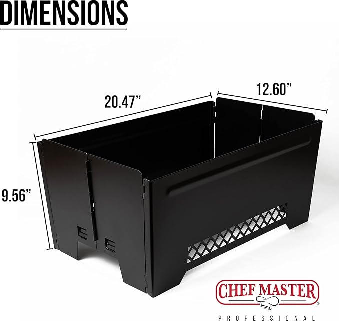 2-Pack Chafing Dish Rack Stand by Chef Master, Food Warmer Dish Rack Stand, Food Warmer for Gathering, Event, Banquet, Parties, Buffet, Chafing Dishes Buffet Set, Restaurant & Catering Display - 90253