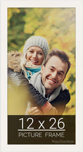 wallsthatspeak 12x26 white Picture Frame for Puzzles Posters Photos or Artwork