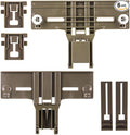 Dishwasher Top Rack Parts W10350376 & W10195840 & W10195839 for Kenmore Elite 665 Dishwasher, Whirlpool Dishwasher, wdt730pahz0, Replace W10350374, W10712394 (6 Packs)