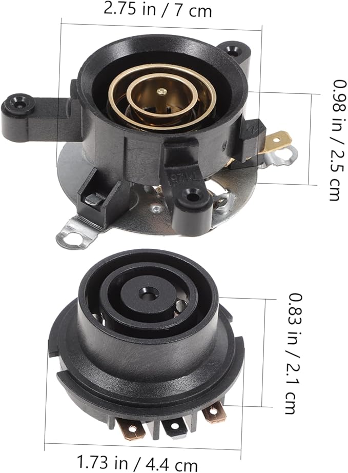 Ciieeo 4 Sets Electric Kettle Thermostat Base for Electric Kettle Kitchen Base Thermostats for Home Temperature Control Coupler Household Thermal Control Abs