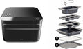 Brava Oven Bake & Breakfast Set: 10-in-1 Touchscreen Countertop Smart Oven, Air Fryer, 6-Slice Toaster, Slow Cooker, Reheater, Dehydrator, Rice Cooker, Healthy & User Friendly, Auto-Shut Off, Black